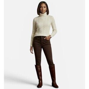 NWT Max Studio Country Classic Brown Mid Rise Pants Women’s Size 30 NEW $98